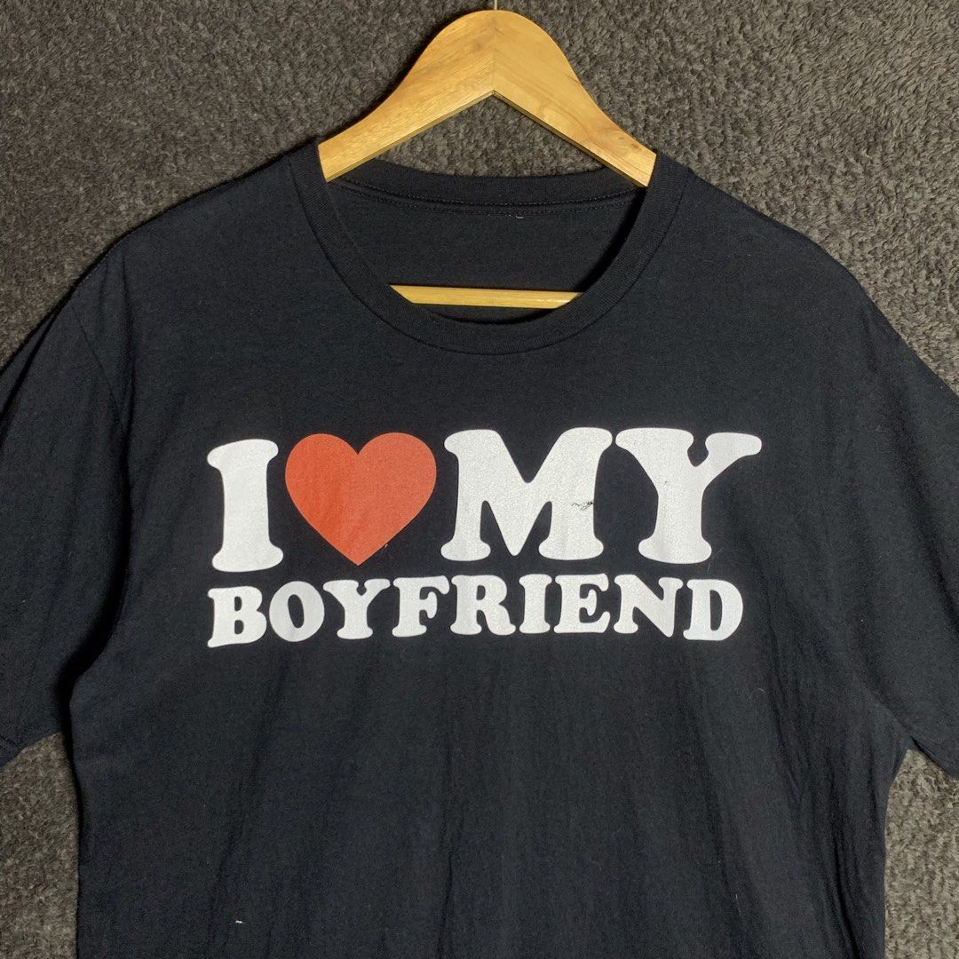 “i love my boyfriend” statement tee (Category: Tshirts & Polo Shirts ) located in Arayat. Submitted by capymelon (Listing ID 1460686908, Image 2). Description: dm for dimes issue : print color may vary due to lighting items are negotiable but no lowballing send me a message if interested! 📍pampanga sf ranges from ₱54-₱84 .