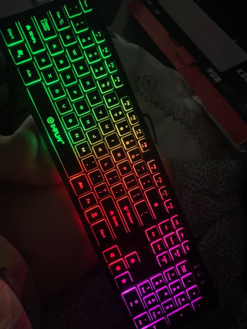 INPLAY Wired USB Keyboard (Category: Computer Keyboard) located in Caloocan City. Submitted by royalphoenix_7dd2d1 (Listing ID 1460569559, Image 2). Description: - INPLAY Wired Keyboard - Color: Black - Layout: Standard QWERTY - Connection: USB - Design: Slim and compact - Ideal for: Everyday typing and general computer use - Compatibility: Works with most computers - With Backlight.
