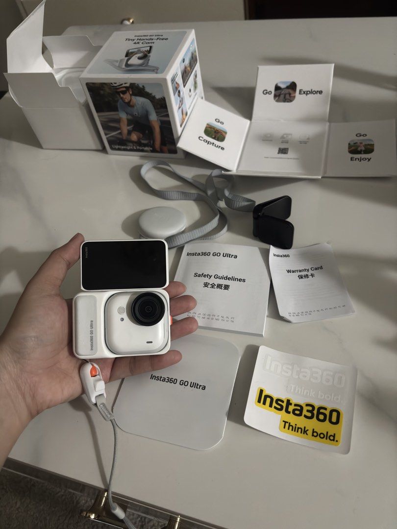 Insta 360 Go Ultra (Category: Cameras) located in Manila. Submitted by shllyndr (Listing ID 1460565559, Image 1). Description: Good as new complete with box hindi na nagamit bagong bago message me !.