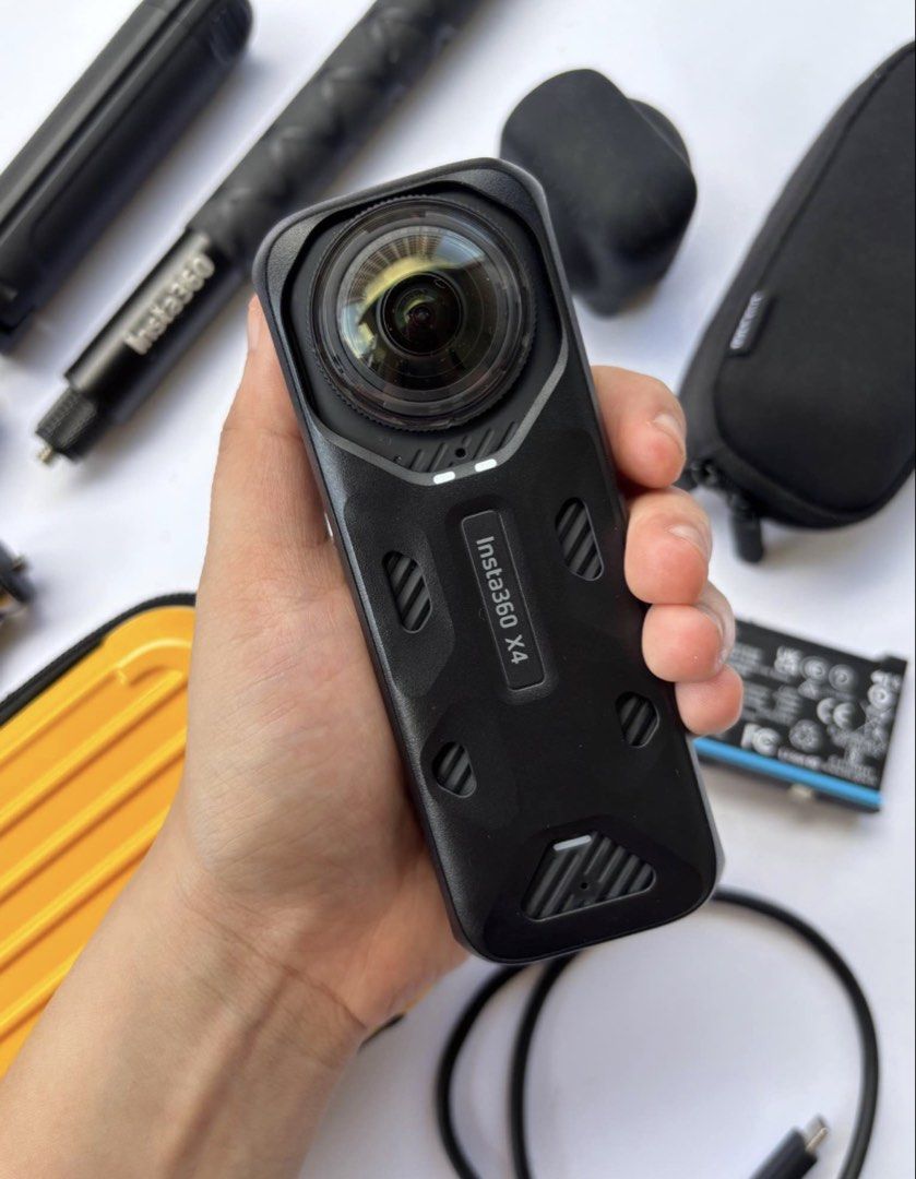 Insta 360 x4 (Category: Other Gadgets) located in Manila. Submitted by ytudo (Listing ID 1460539380, Image 2). Description: ‼️FOR SALE ‼️ Price: Php 19,000 (negotiable) >Insta360 X4 >Insta360 Original Battery (x1) >Framecase >Invisible stick >Lens guard >Protective pouch >Lens cloth >Charging cable >With box Freebies - > insta hard case > tripod feet oem > bullet time handle accessory oem > mini storage bag Issue: NO issue. NO scratches sa lens. 