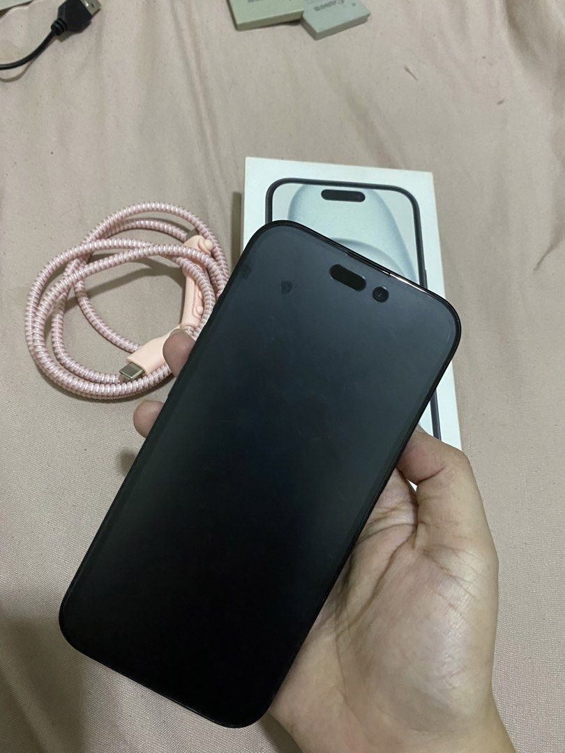 Iphone 15 128gb (Category: iPhone 15 Series) located in Manila. Submitted by nabipixel_ (Listing ID 1460539794, Image 2). Description: 📱 iPhone 15 128GB — FOR SALE Please read first before making inquiries. Selling my iPhone 15 128GB, my spare phone for business. I’m only letting it go because I’m upgrading and unfortunately don’t have the time to have it fixed. Condition: • Has a dead pixel issue • There may be a hairline crack, but it’s very u