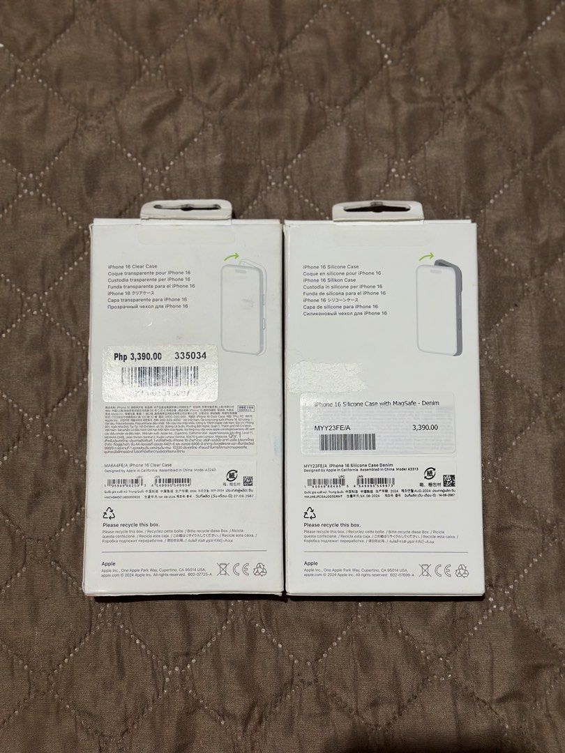 iPhone 16 Original Cases (Category: Cases & Sleeves) located in Manila. Submitted by jflo.vault (Listing ID 1460662213, Image 2). Description: iphone 16 original cases — barely used for 2 months kasi may iba pa akong cases ₱700 each, take all for ₱1200 fix 📍 meet up around manila or lalamove.