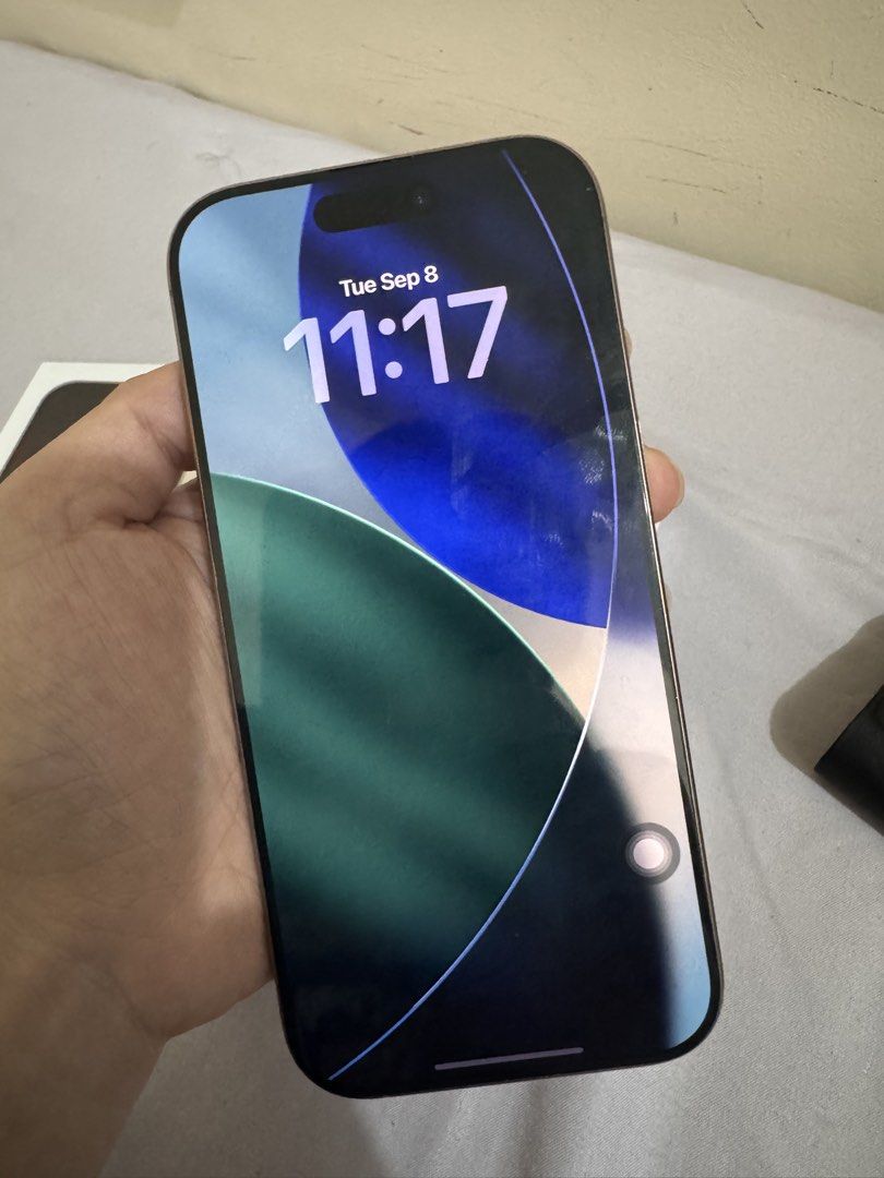 Iphone 16 PRO 256gb (Category: iPhone 16 Series) located in Quezon City. Submitted by caprusmnl_ (Listing ID 1460649926, Image 2). Description: RUSH SALE iPhone 16Pro / 256GB (Desert titanium) Inclusion: - Original Cord - Unit itself - Free case Details: - Desert titanium - 256GB - Openline (Any sim) - True tone working - Face ID working - Super kinis! - 91%Battery Health (459 Cycle Count) -Unli Check and reset upon meetups -No issue Free deliver