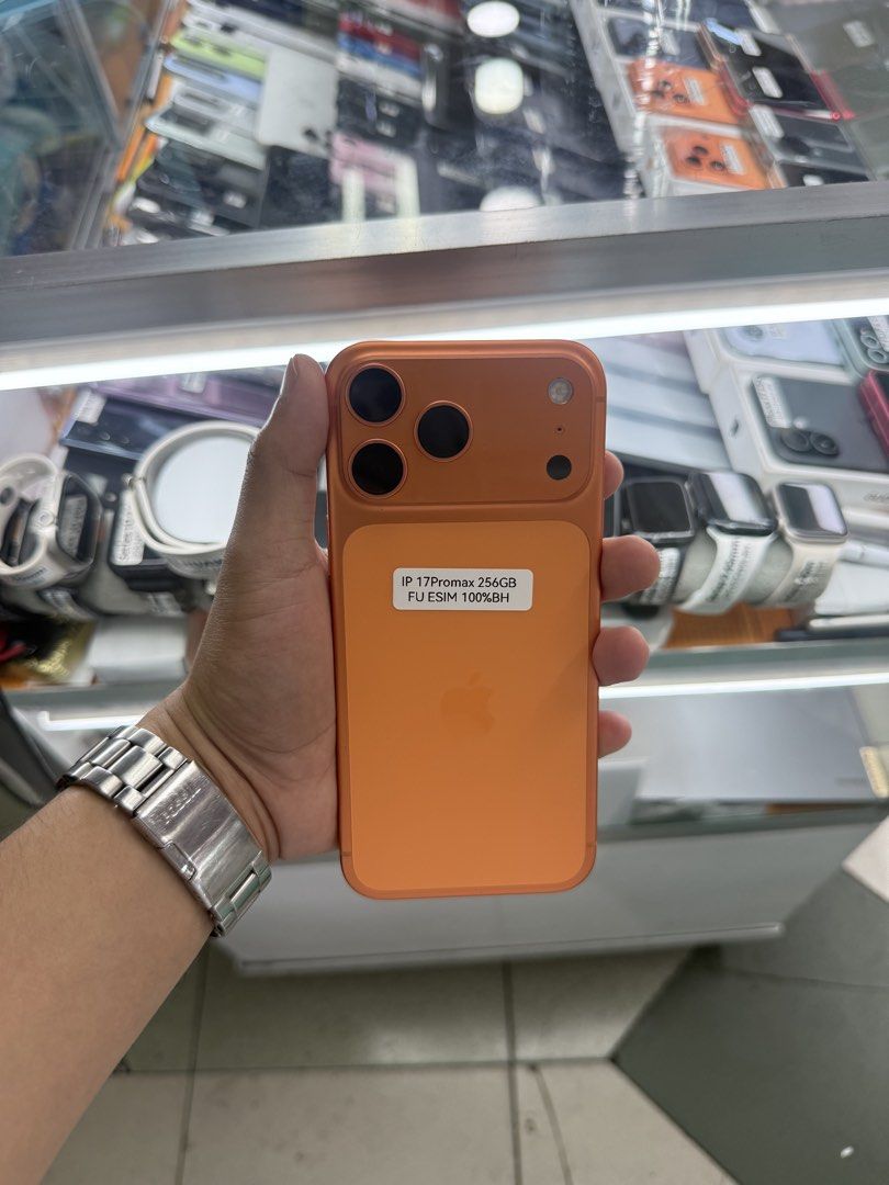 iPhone 17 Pro Max E-SIM Openline 100% Battery Health (Category: iPhone 17 Series) located in San Juan City. Submitted by Khalidmgdla08 (Listing ID 1460559076, Image 1). Description: FOR SALE | TRADE/SWAP Price: 61,999 On hand: iPhone 17 Pro Max✔️ 256GB ✔️ E-SIM OPENLINE ✔️ 100% Batt health ✔️ NTC APPROVED ✔️ 100% Original ✔️ 99% Makinis ✔️ 99% Smooth ✔️ NOT REFURB ✔️ NO HIDDEN ISSUES ✔️ NEVER BEEN REPAIRED ✔️ TEST TO SAWA✔️ FREE 3-UTOOLS ✔️ ANY M