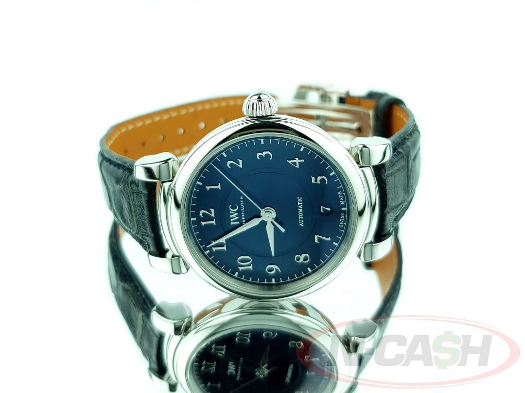 IWC Da Vinci Automatic Blue Dial (Category: Luxury Watches) located in Quezon City. Submitted by luxury_by_n-cash (Listing ID 1460539560, Image 1). Description: IWC Da Vinci Automatic Blue Dial IW458312 36mm steel case Blue dial Black IWC leather strap IW35111 automatic movement Local IWC Boutique Complete retail package with IWC guarantee card and IWC double box PhP 168,995.