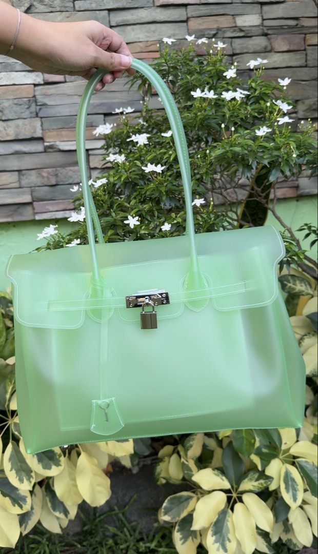Jelly Firkin - Green (Category: Luxury Bags & Wallets) located in Quezon City. Submitted by lexitheshopper (Listing ID 1460688874, Image 1). Description: Complete with lock, key and clochette Birkin inspired bag without breaking the bank ✨ for interested buyers, feel free to ask for actual / more photos Im from QC so I can also ship it same day via lalamove (paid by buyer) .