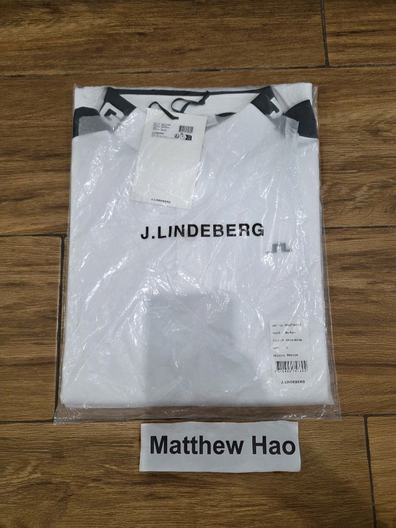 j.lindeberg bo polo white large (Category: Tshirts & Polo Shirts ) located in Manila. Submitted by machoxmatt (Listing ID 1460552699, Image 1). Description: brandnew size: medium (w21, L27) large (w22, L28) Xlarge (w23, L29) Price: 6,300 mop:bdo/gcash shipping at buyer's expense.