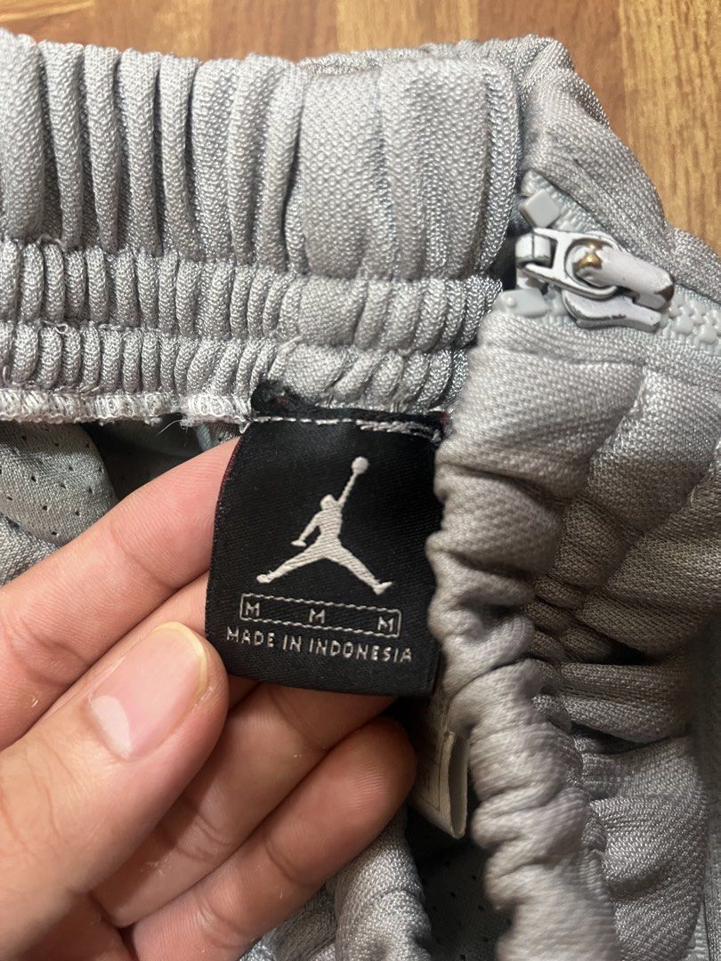 Jordan Grey Track pants (Category: Sleep and Loungewear) located in Quezon City. Submitted by jomsstorage (Listing ID 1460590337, Image 2). Description: -Breakaway Track pants (zippered sides) -snug fit -garterized - rfs: not used anymore.