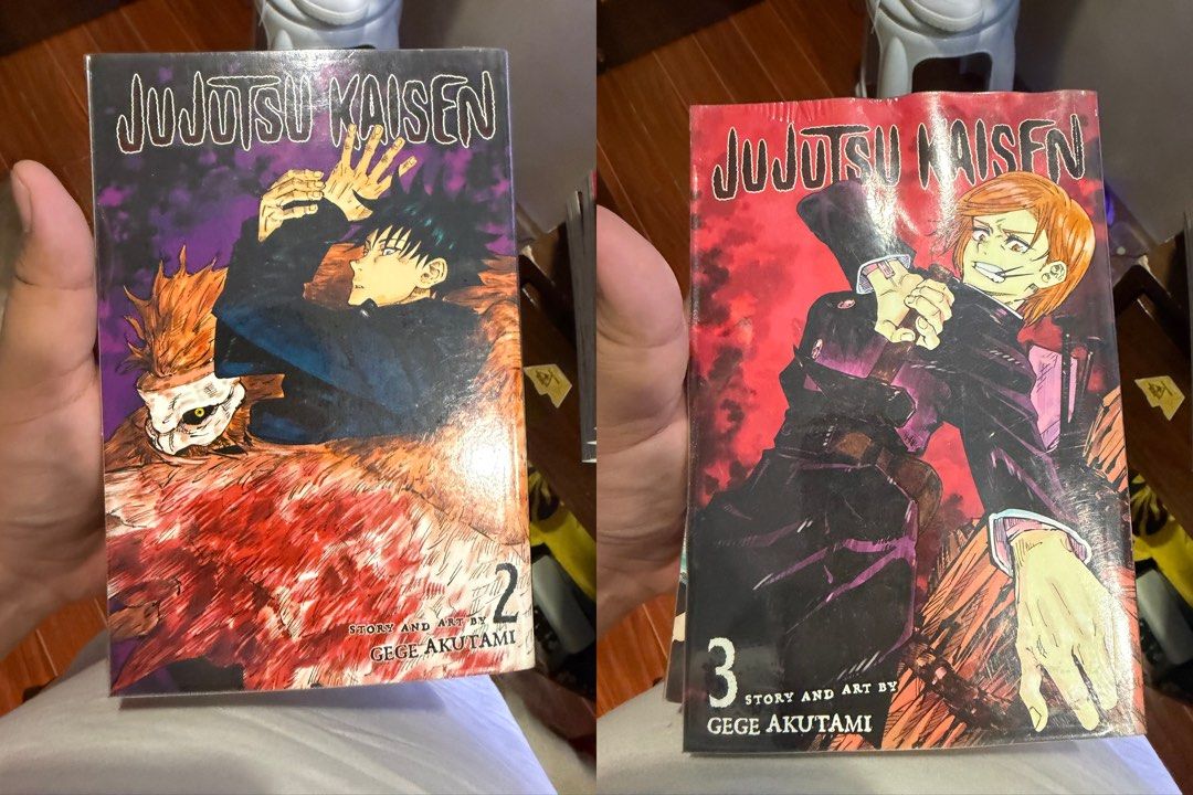 Jujutsu Kaisen Vol 0-18 (Category: Comics & Manga) located in Cavite. Submitted by lianboy1390811 (Listing ID 1460517784, Image 2). Description: Selling my JJK collection. Good Condition, Most are plastic Covered, slight yellowing Original Viz Media English Rfs Decluttering 350 per book Discount if take all Chat lang po lalamove delivery.