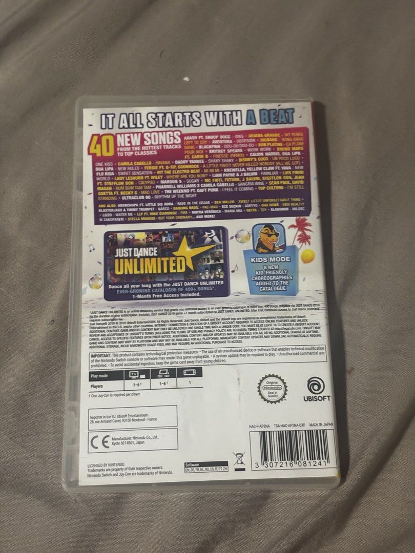 Just Dance 2019 Nintendo Switch Game (Category: Nintendo) located in Paranaque City. Submitted by rosathrifts (Listing ID 1460633658, Image 2). Description: * Buyer books shipping, payment will be made before game is given to courier * Selling so me and my sister have amusement park money — other games & books on page .