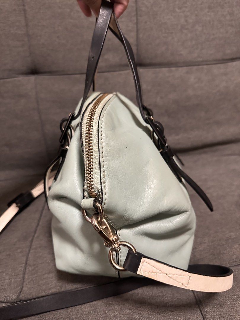 Kaye Spade two-way bag (Category: Cross-body Bags) located in Batangas. Submitted by stopandshopforluxury (Listing ID 1460517884, Image 3). Description: Guaranteed Original 💯 No flaws, can send more photos upon request. What you see is what you get. Shipping via Lalamove, J&T, and LBC Disclaimer: This is a preloved bag. Actual condition is shown in photos. Expect normal signs of wear. Colors may slightly vary due to lighting. Please check all ph