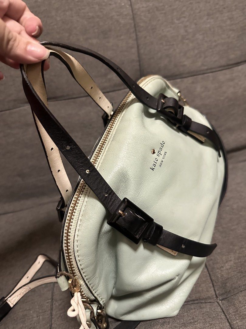 Kaye Spade two-way bag (Category: Cross-body Bags) located in Batangas. Submitted by stopandshopforluxury (Listing ID 1460517884, Image 2). Description: Guaranteed Original 💯 No flaws, can send more photos upon request. What you see is what you get. Shipping via Lalamove, J&T, and LBC Disclaimer: This is a preloved bag. Actual condition is shown in photos. Expect normal signs of wear. Colors may slightly vary due to lighting. Please check all ph