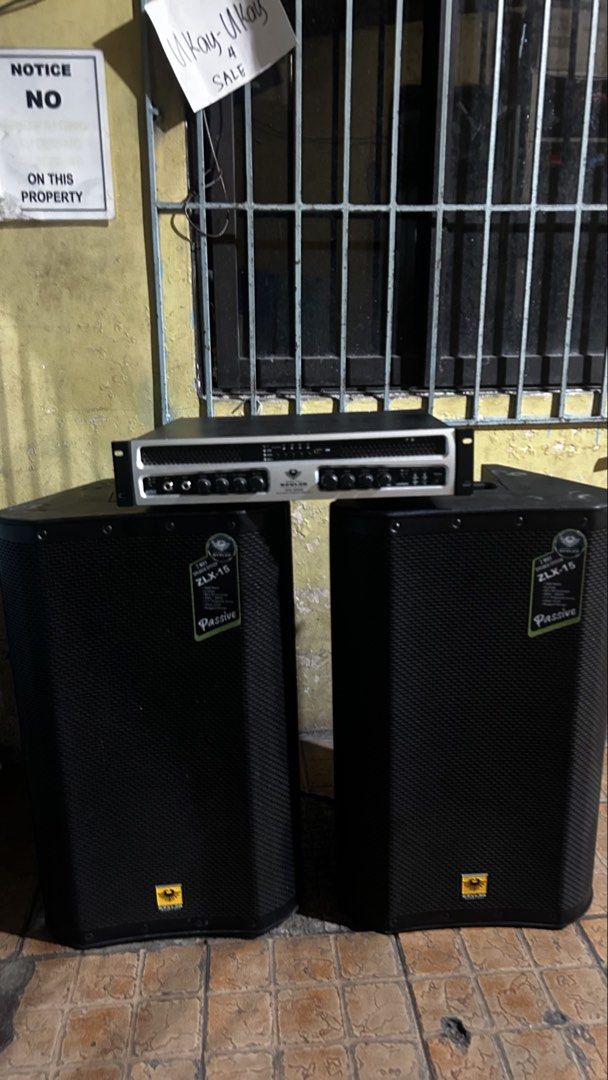 Kevler Speaker and Amplifier (Category: Other Audio Equipment) located in Santa Rosa. Submitted by taneers (Listing ID 1460692535, Image 1). Description: FOR SALE HALOS BAGO PA 22k KEVLER ZLX 15 PAIR 1000 watts each KEVLER GX5000 1000 watts STA ROSA LOC.