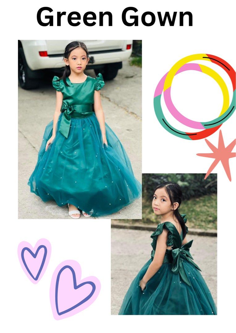 Kids gown (Category: Babies & Kids Fashion) located in Manila. Submitted by fullybars.yp (Listing ID 1460637178, Image 1). Description: FOR SALE isang beses lang nagamit. Nakatambak nalang po 700.00 each Loc: Sampaloc Manila.