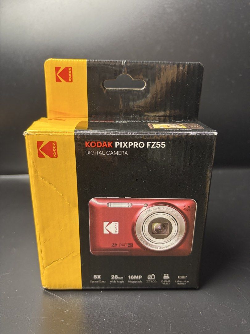 KODAK PIXPRO FZ55 digicam (Category: Cameras) located in Cebu City. Submitted by stargadgets00 (Listing ID 1460695027, Image 2). Description: ✨AVAILABLE BRANDNEW✨ ❗️1 STOCK ONLY❗️ 📷KODAK PIXPRO FZ55 digicam - 8,800 Color: SILVER 16mp resolution x5 optical zoom 28mm wide-angle lens Supports multiple language Package: Kodak Pixpro FZ55 Original Box Original cable charger Original battery Manuals Wrist strap 📍CEBU CITY 🚚 Delivery via LBC.