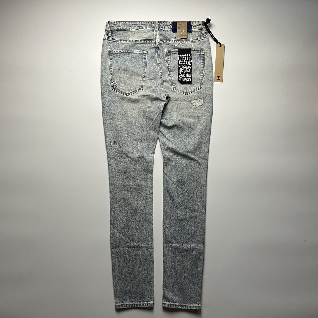 Ksubi Van Winkle “Tricks” Distressed Skinny Jeans (Category: Jeans) located in Manila. Submitted by streetsavvy (Listing ID 1460620261, Image 2). Description: Ksubi Van Winkle “Tricks” Distressed Skinny Jeans Size: 32 Waist: 32” Length: 45” Inseam: 34” Hip: 18” Thigh: 10” Knee: 7.5” Leg Opening: 6” Front Rise: 11” Measured in Inches Condition: Brand new with tag Made in China 99% Cotton 1% Elastane .