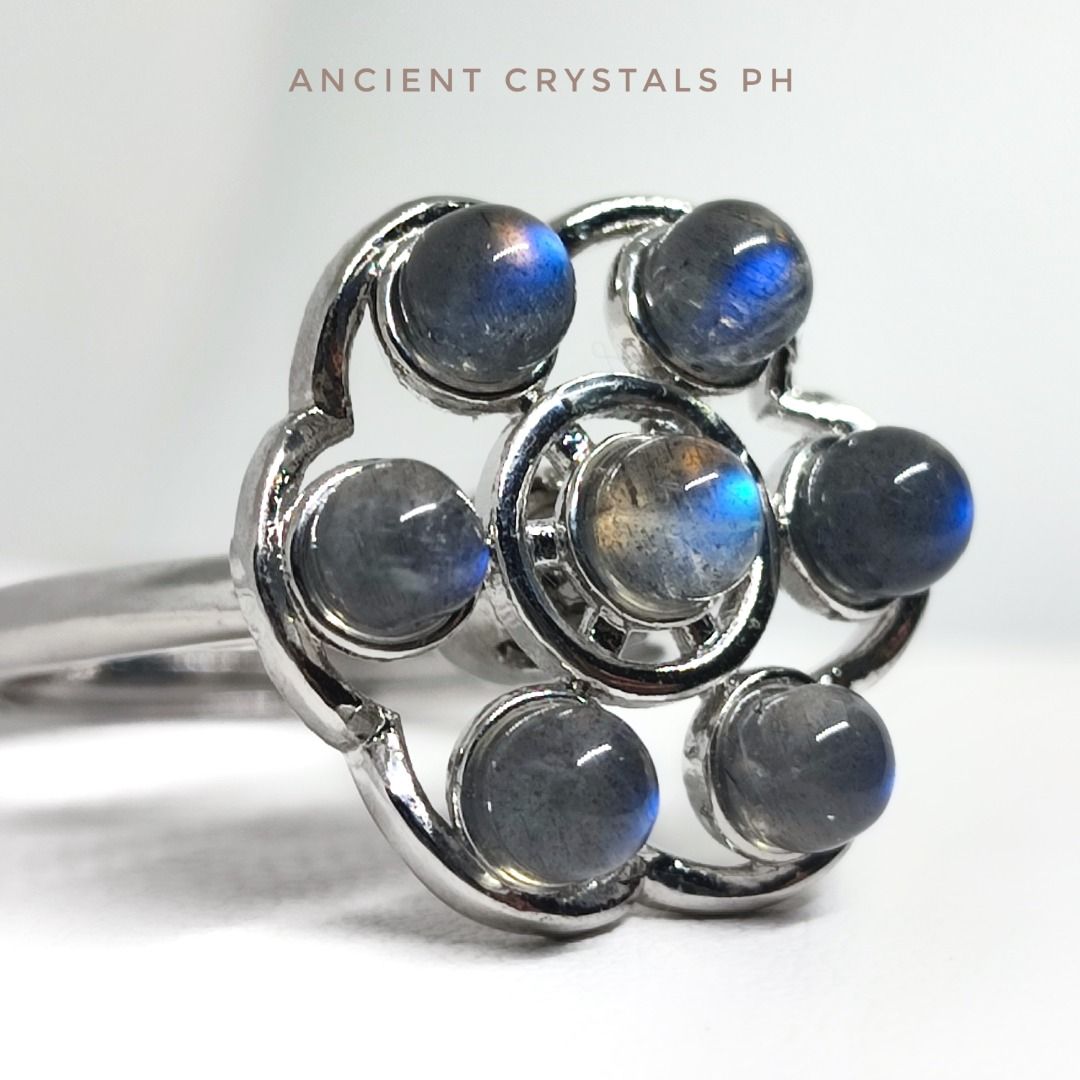 Labradorite Ring ~ “Erinne” 🌌✨ (Category: Rings) located in Makati City. Submitted by ancientph (Listing ID 1460704354, Image 3). Description: Labradorite Ring ~ “Erinne” 🌌✨ From the Power Within Collection Good for: -Enhances intuition -Protects aura -Promotes transformation -Stimulates imagination °•°•°•°•°• Type: Adjustable ring from size 4-8 Material: S925 Color: silver 17.5 mm Price: 440 Mode of Payment: Gcash, Maribank, Unionbank, BPI Cou