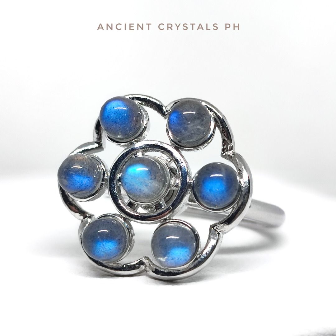 Labradorite Ring ~ “Erinne” 🌌✨ (Category: Rings) located in Makati City. Submitted by ancientph (Listing ID 1460704354, Image 2). Description: Labradorite Ring ~ “Erinne” 🌌✨ From the Power Within Collection Good for: -Enhances intuition -Protects aura -Promotes transformation -Stimulates imagination °•°•°•°•°• Type: Adjustable ring from size 4-8 Material: S925 Color: silver 17.5 mm Price: 440 Mode of Payment: Gcash, Maribank, Unionbank, BPI Cou