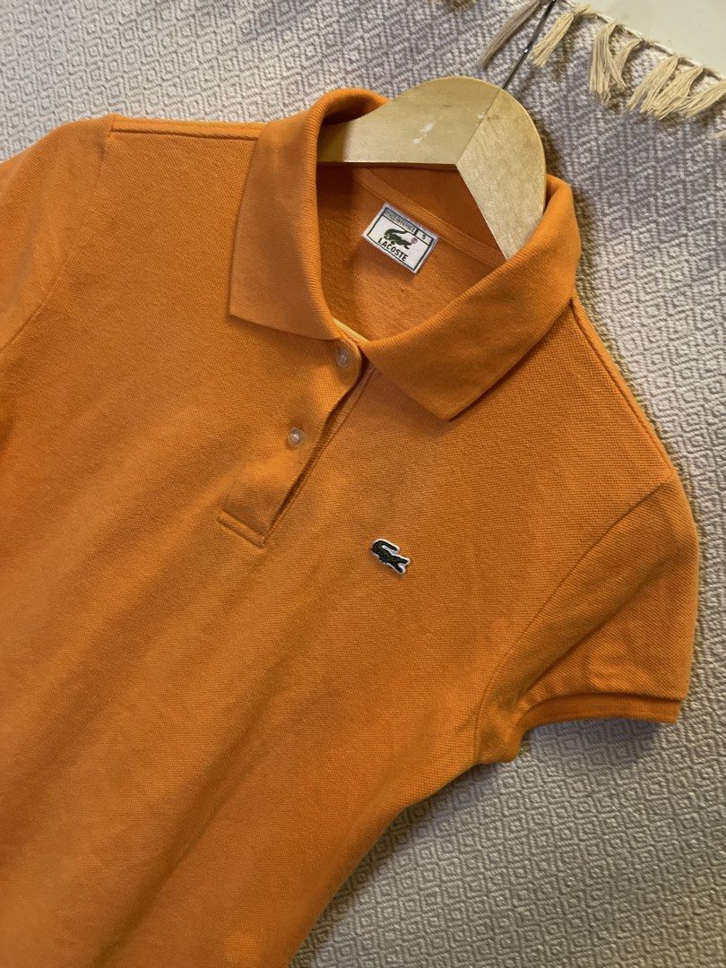 Lacoste orrange polo shirt (Category: Shirts) located in Manila. Submitted by hypestock_mnl (Listing ID 1460566419, Image 2). Description: - stylish - perfect for casual wear - great fit - in good condition - minimal signs of usage - 9/10 - money worth! - see pics for details/issue.