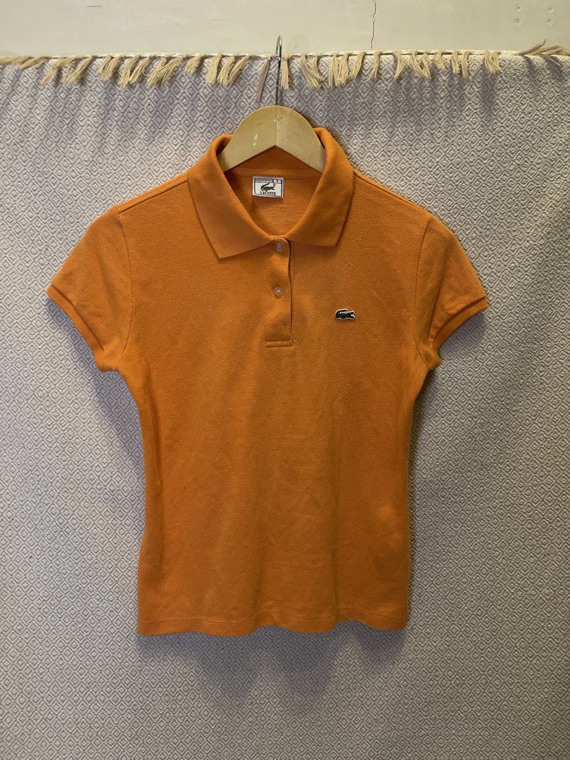 Lacoste orrange polo shirt (Category: Shirts) located in Manila. Submitted by hypestock_mnl (Listing ID 1460566419, Image 1). Description: - stylish - perfect for casual wear - great fit - in good condition - minimal signs of usage - 9/10 - money worth! - see pics for details/issue.