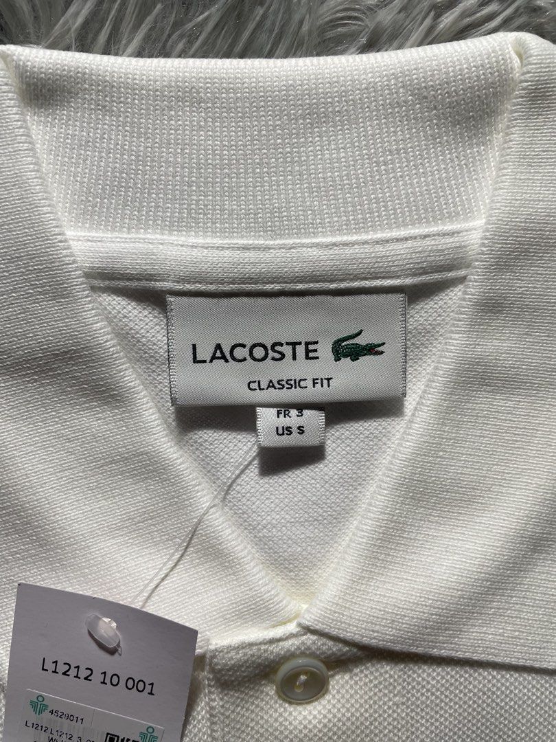 Lacoste Polo Shirt White (Category: Tshirts & Polo Shirts ) located in Manila. Submitted by siahboyyy (Listing ID 1460713215, Image 3). Description: Original Lacoste L12.12 Polo Shirt Brand New FR3 (Small) 20x27 Php 3,700 each MEET UP/LALAMOVE/ LBC 📍 Sta Cruz Manila.