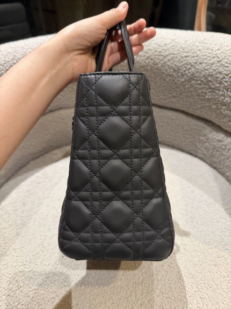 Lady Dior Ultramatte Cannage Black in Medium (Category: Luxury Bags & Wallets) located in Makati City. Submitted by theyuhh (Listing ID 1460702138, Image 3). Description: For sale! Christian Dior Lady Dior in Ultramatte Cannage Black! One of my favorite Dior models, aptly named after one of my style icons, Princess Diana 💛 I’m gonna get ahead of myself and say this ultramatte black would have been something she’d adore because it’s both classy a