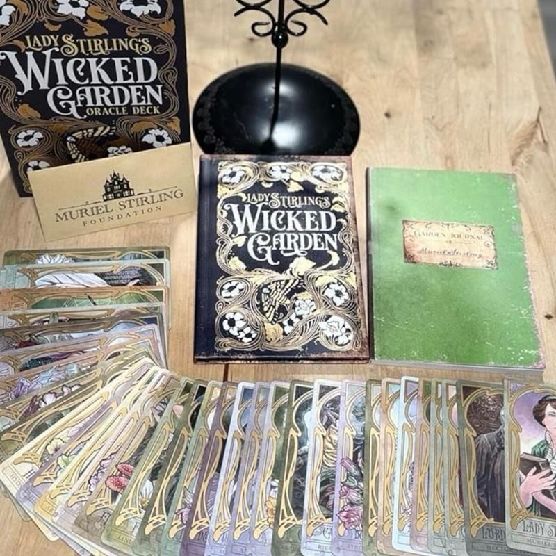 Lady Stirling’s Wicked Garden Oracle Deck (Category: Religious Items) located in Bacoor. Submitted by tarotstarofaquarius (Listing ID 1460698454, Image 2). Description: ✨ Step into the mysterious beauty of the garden with the Lady Stirling’s Wicked Garden Oracle Deck 🌙🖤 A stunning deluxe oracle set featuring: 🌿 32 gold foil-accented oracle cards 📖 Full-color guidebook & storybook 🦋 Gorgeous gothic-inspired artwork 🔮 Perfect for intuitive re