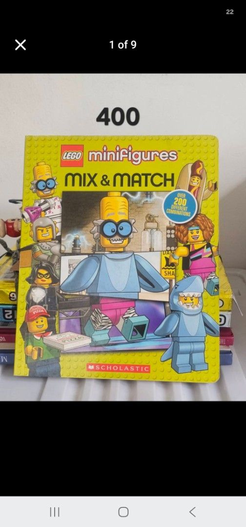 LEGO Minifigures Mix & Match Book Scholastic (Category: Children's Books) located in Antipolo. Submitted by aellaine192 (Listing ID 1460680201, Image 1). Description: - LEGO Minifigures Mix & Match book - Published by Scholastic - Features over 200 unique minifigure combinations - Ideal for LEGO enthusiasts who enjoy customizing - Engaging for both kids and adults - A great addition to any LEGO collection.