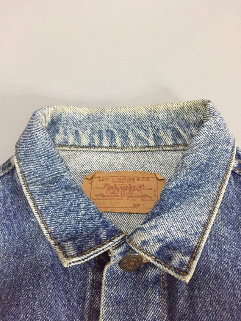 Levi's Denim Jacket - Acid Wash - Size 11 (Category: Coats, Jackets and Outerwear) located in Batangas. Submitted by franzbucal (Listing ID 1460658052, Image 3). Description: - Classic Levi's denim jacket - Acid wash finish - Two chest pockets with button closures - Button front and cuffs - Estimated size: 11 - Versatile staple piece for any wardrobe - Great for layering.
