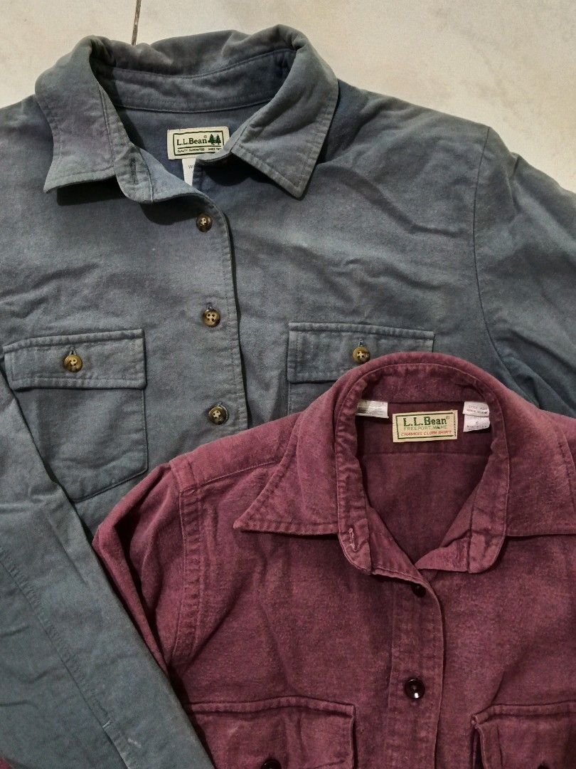 l.l.bean VTG Chamois cloth (Category: Coats, Jackets and Outerwear) located in Manila. Submitted by nostalgic.curated (Listing ID 1460512206, Image 1). Description: the red one is women's size (XS-S) but can fit up men's small to med.