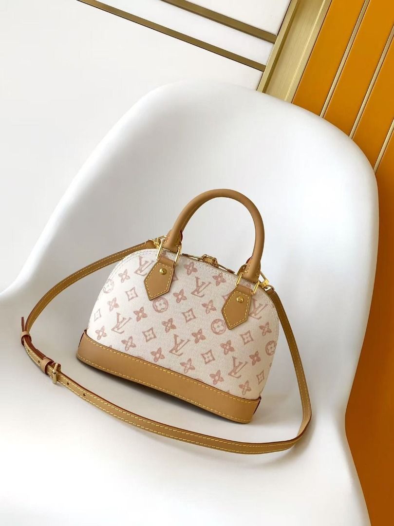 Louis Vuitton Alma BB Monogram Canvas Bag(china) (Category: Luxury Bags & Wallets) located in Manila. Submitted by brightflower-b4bd7d (Listing ID 1460571215, Image 3). Description: M27525 Beige, M28272 Fuchsia, M28526 Blue – LV 130th Anniversary Limited Edition Monogram Color Series. This Alma BB bag is inspired by the 1934 Art Deco style, crafted from Monogram canvas for a chic look. Eye-catching padlock with key, Toron handle, and leather key 