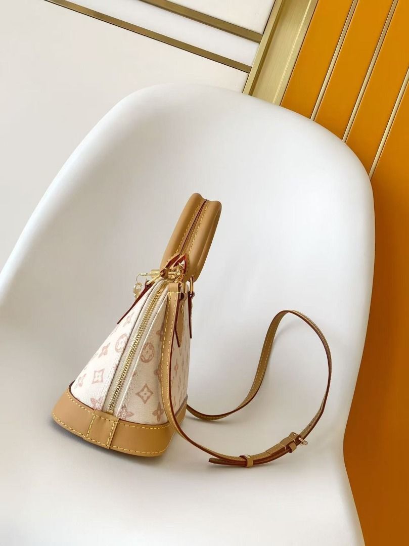 Louis Vuitton Alma BB Monogram Canvas Bag(china) (Category: Luxury Bags & Wallets) located in Manila. Submitted by brightflower-b4bd7d (Listing ID 1460571215, Image 2). Description: M27525 Beige, M28272 Fuchsia, M28526 Blue – LV 130th Anniversary Limited Edition Monogram Color Series. This Alma BB bag is inspired by the 1934 Art Deco style, crafted from Monogram canvas for a chic look. Eye-catching padlock with key, Toron handle, and leather key 
