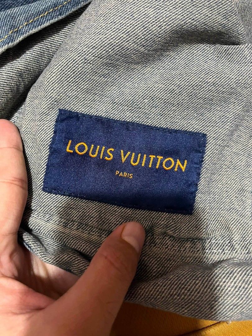 Louis Vuitton Denim Jacket (Category: Activewear) located in Manila. Submitted by bibiiii131998 (Listing ID 1460556197, Image 3). Description: Louis Vuitton Denim Jckt Mine 2500 Details W23 L27 Large Loc.Baclaran Paranaque.