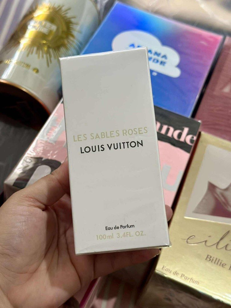 LOUIS VUITTON LES SABLES ROSES (Category: Fragrance & Deodorants) located in Quezon City. Submitted by embereshop2 (Listing ID 1460626681, Image 1). Description: 📌Please read the last image carefully - all details are already provided. ❗️Offers below the regular price will no longer be entertained. Thank you for understanding. 💰 Mode of Payment (MOP): GCash 📦 Mode of Delivery (MOD): • Lalamove (Same-day delivery) • J&T Express (1–2 days) 📍 Lo