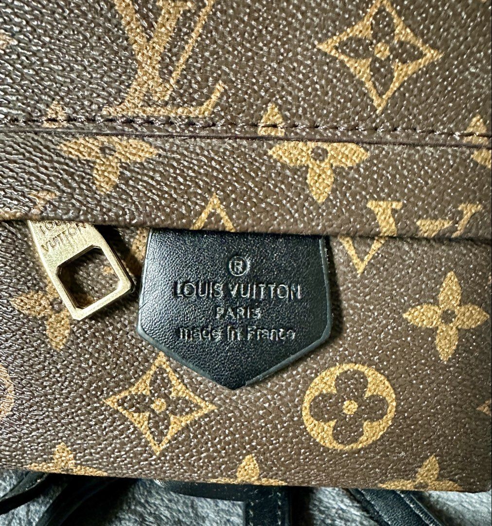 Louis Vuitton Monogram Mini Backpack (Category: Luxury Bags & Wallets) located in Candaba. Submitted by shokgold19 (Listing ID 1460508797, Image 2). Description: - Louis Vuitton Mini Backpack - Classic Monogram Canvas - Black Leather Trim and Straps - Gold-Tone Hardware with LV Branding - Top Handle - Adjustable Shoulder Straps - Front Zip Pocket - Made in France.