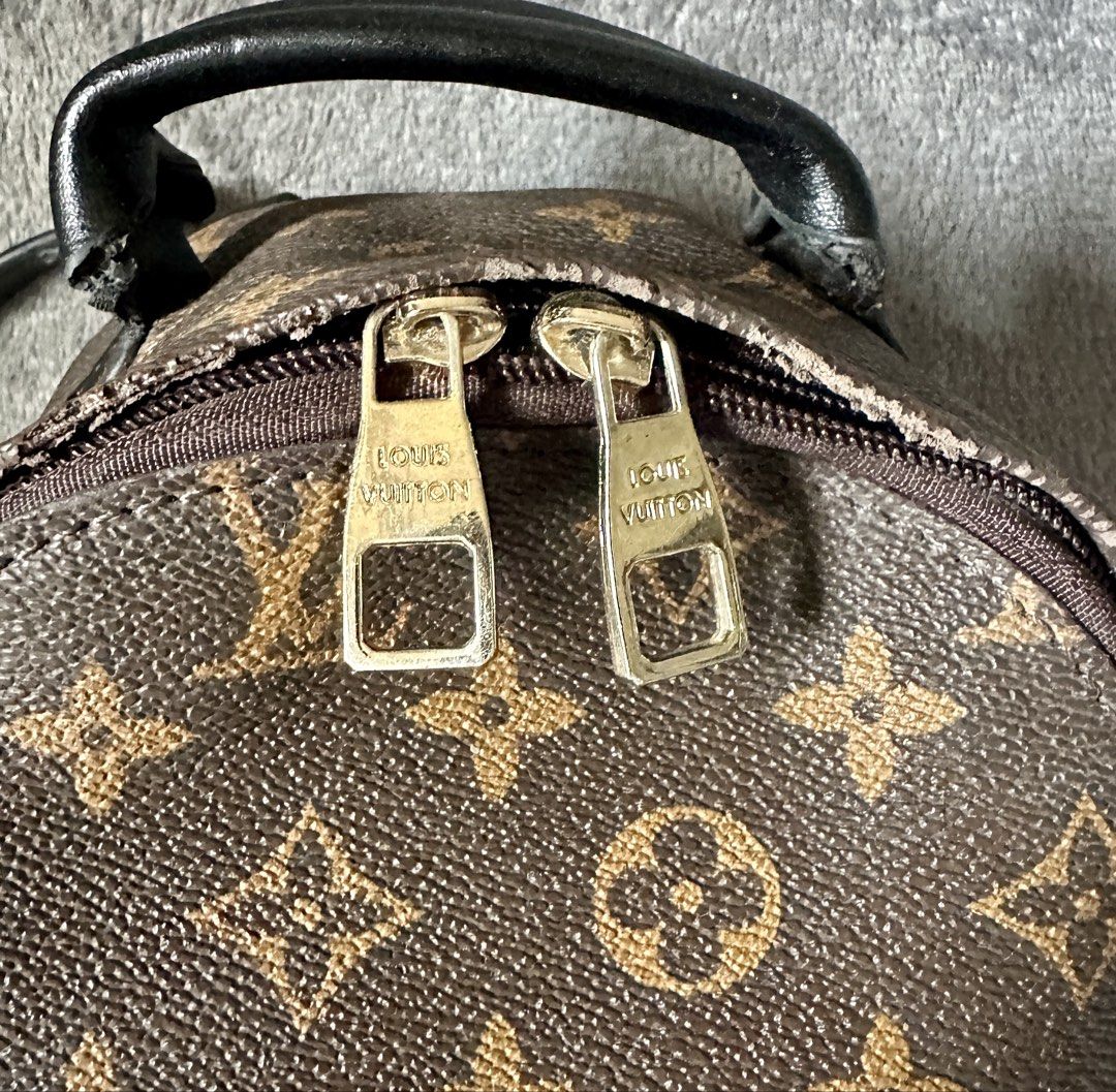 Louis Vuitton Monogram Mini Backpack (Category: Luxury Bags & Wallets) located in Candaba. Submitted by shokgold19 (Listing ID 1460508797, Image 3). Description: - Louis Vuitton Mini Backpack - Classic Monogram Canvas - Black Leather Trim and Straps - Gold-Tone Hardware with LV Branding - Top Handle - Adjustable Shoulder Straps - Front Zip Pocket - Made in France.