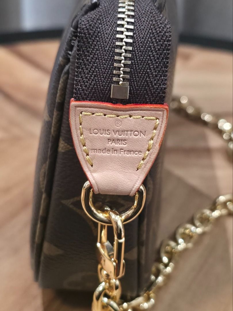Louis Vuitton Pochette Accessories (Category: Purses & Pouches) located in Dasmarinas. Submitted by velourvaulte (Listing ID 1460514819, Image 3). Description: The Pochette Accessoires in Monogram canvas is ideal for carrying everyday essentials. 23.5 x 13.5 x 4 cm (Length x Height x Width) Monogram coated canvas Gold-color hardware Zip closure Large compartment Inside zipped pocket .