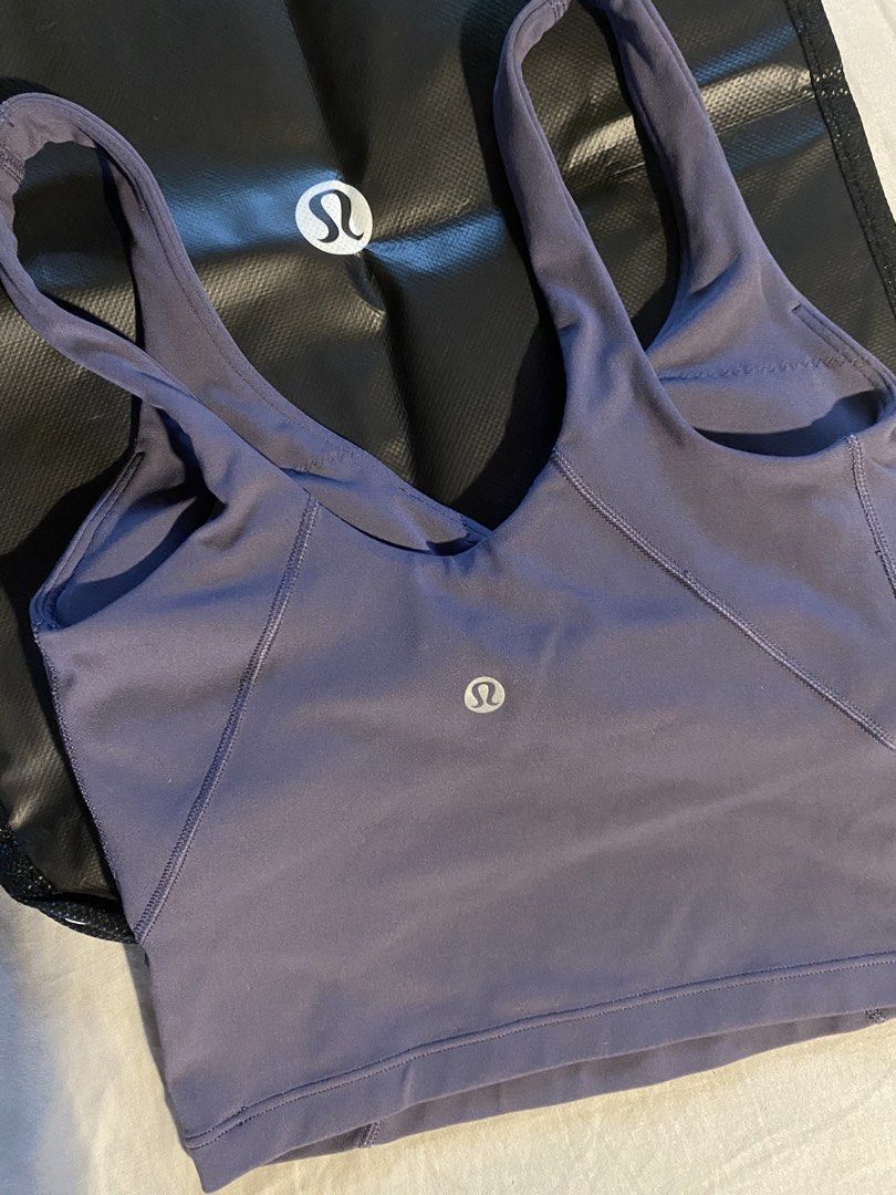 Lululemon Align Tank Top (Category: Activewear) located in Manila. Submitted by tinni.mendi19 (Listing ID 1460584395, Image 3). Description: Authentic Lululemon Dark purple (used once) Deep green (never used) comfy and padded activewear! Size: US 0 (XXS - XS) Waist length: 22-26 in In great condition Bought in California, USA RFS: not my preferred fit ₱2,350 each (retail: ₱3,500+) ₱4,500 FOR BOTH Preferably Gcash payment and J&T delivery.