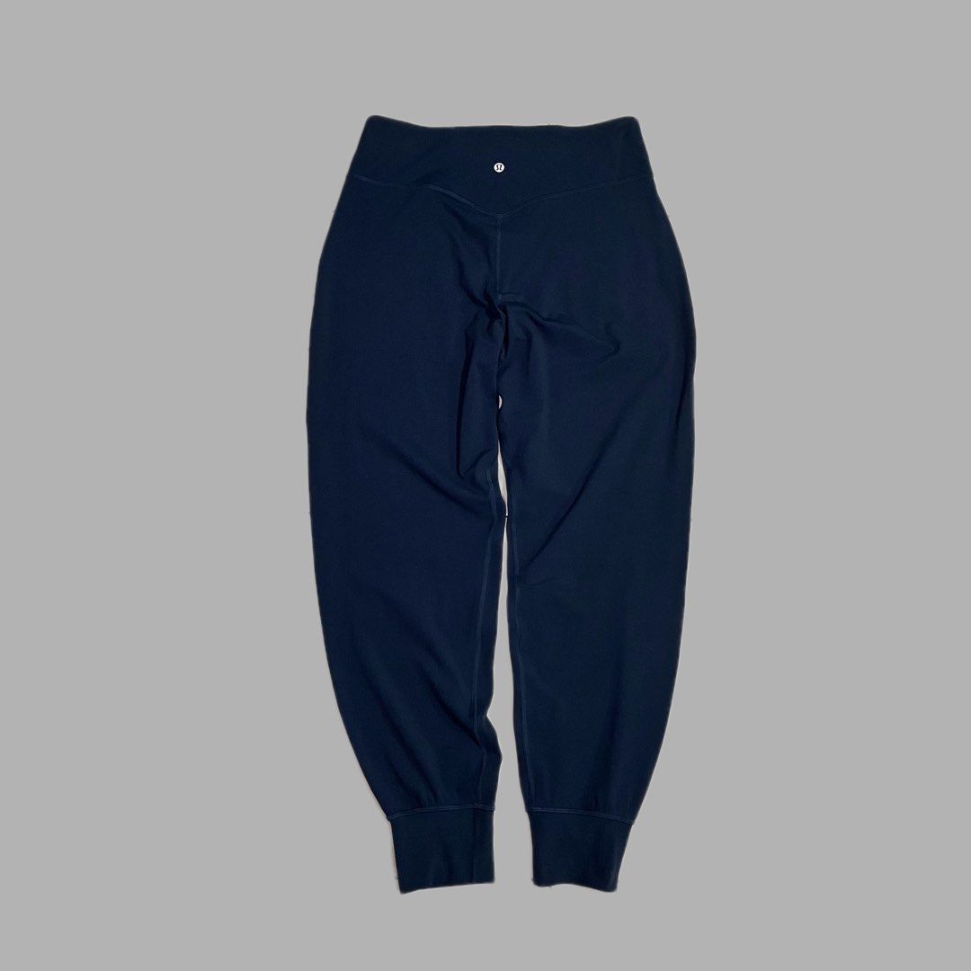 Lululemon Navy Blue Jogger Pants (Category: Activewear) located in Manila. Submitted by frenzyyyy (Listing ID 1460666335, Image 2). Description: - Navy blue Lululemon joggers - Size 10 (170/78Y) - Comfortable and versatile for workouts or lounging - Made in Cambodia - Material: 81% Nylon, 19% Elastane - Great for everyday wear - Waist: 30 - 36 Length: 36 inches .