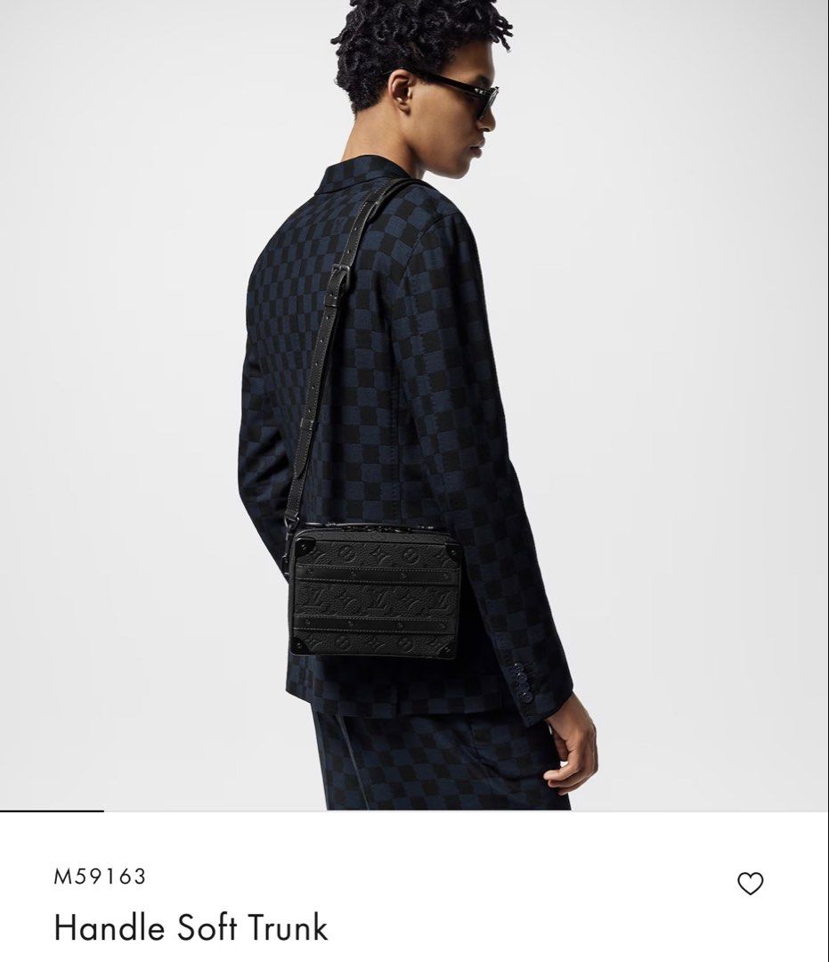 ⚜️LV - Handle soft trunk bag (Category: Luxury Bags & Wallets) located in Makati City. Submitted by 90sangel (Listing ID 1460516520, Image 3). Description: THE BAG THAT MAKES THE OUTFIT. 🖤 Meet the LV Soft Trunk Handle—sleek, structured, and effortlessly luxe. Compact but eye-catching, it’s the perfect statement piece for that quiet luxury look. 👜✨.