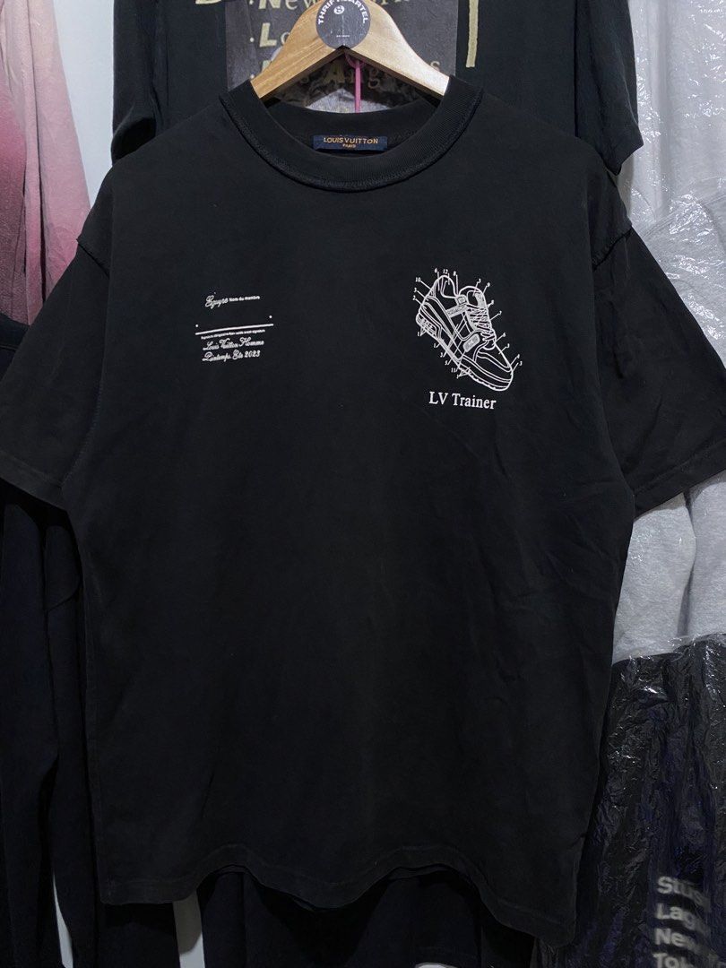 LV TRAINER TEE (Category: Luxury Apparel) located in Rizal. Submitted by thrift.cartel (Listing ID 1460690810, Image 2). Description: MINOR HAIRLINES NOT VISIBLE.