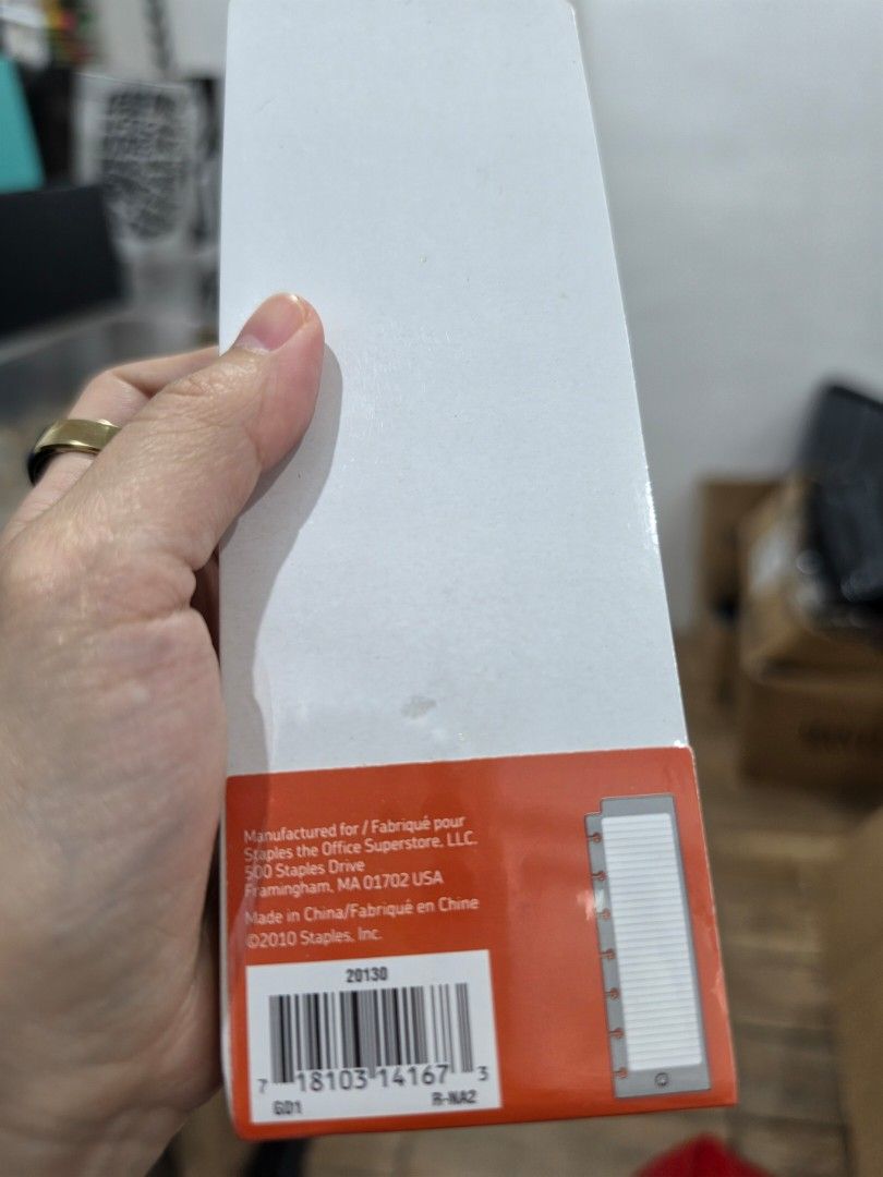M by Staples Arc Customizable Notebook System Task Pads 7.5×2.5" (Category: Stationery & School Supplies) located in Quezon City. Submitted by snowflakes.specials (Listing ID 1460529726, Image 2). Description: Brand new sealed 7.5×2.5".