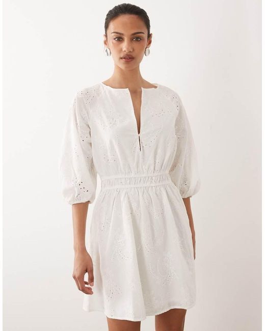 Mango embroidered cotton dress (Category: Dresses) located in Makati City. Submitted by prelovedbystella16 (Listing ID 1460623840, Image 1). Description: Worn once only Good as new. NO issue Size medium fits up to size large Garterized waistband. Stretchable.