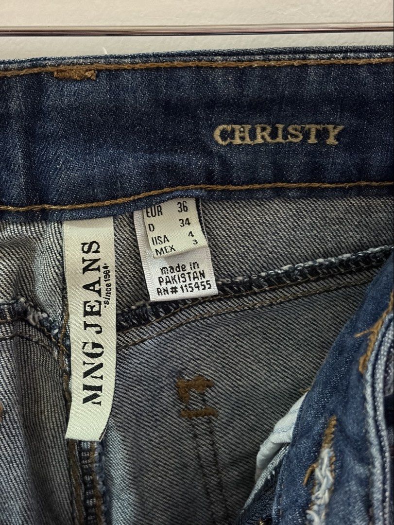 Mango Jeans Christy Blue Denim (Category: Jeans) located in San Juan City. Submitted by sel.ler (Listing ID 1460611338, Image 3). Description: - Mango Jeans Christy - Classic blue denim - Size: 36 EUR / 4 US - Made in Pakistan - Perfect staple for any wardrobe - Easy to style up or down.