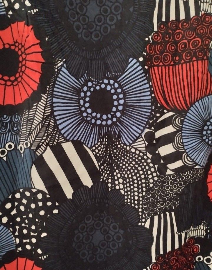 Marimekko Dress Size 34 (Category: Dresses) located in Mabalacat. Submitted by uniqlover (Listing ID 1460666105, Image 2). Description: - Iconic Marimekko poppy print in blue, red, and black. - Three-quarter sleeves. - Convenient back zipper closure. - Comfortable fabric blend: 95% polyester, 5% elastane. - A timeless Marimekko classic..