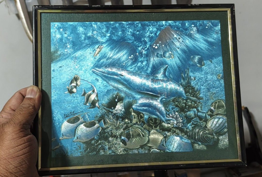 Marine life magic effects drawing (Category: Wall Decor) located in Polomolok. Submitted by dkljapansurplus (Listing ID 1460663181, Image 1). Description: Marine life magic effects drawing By: Christian Riese Lassen Issue nasa likod, makita sa pic Overall Size : 25.5 X 20.5 cm Freeshipping.