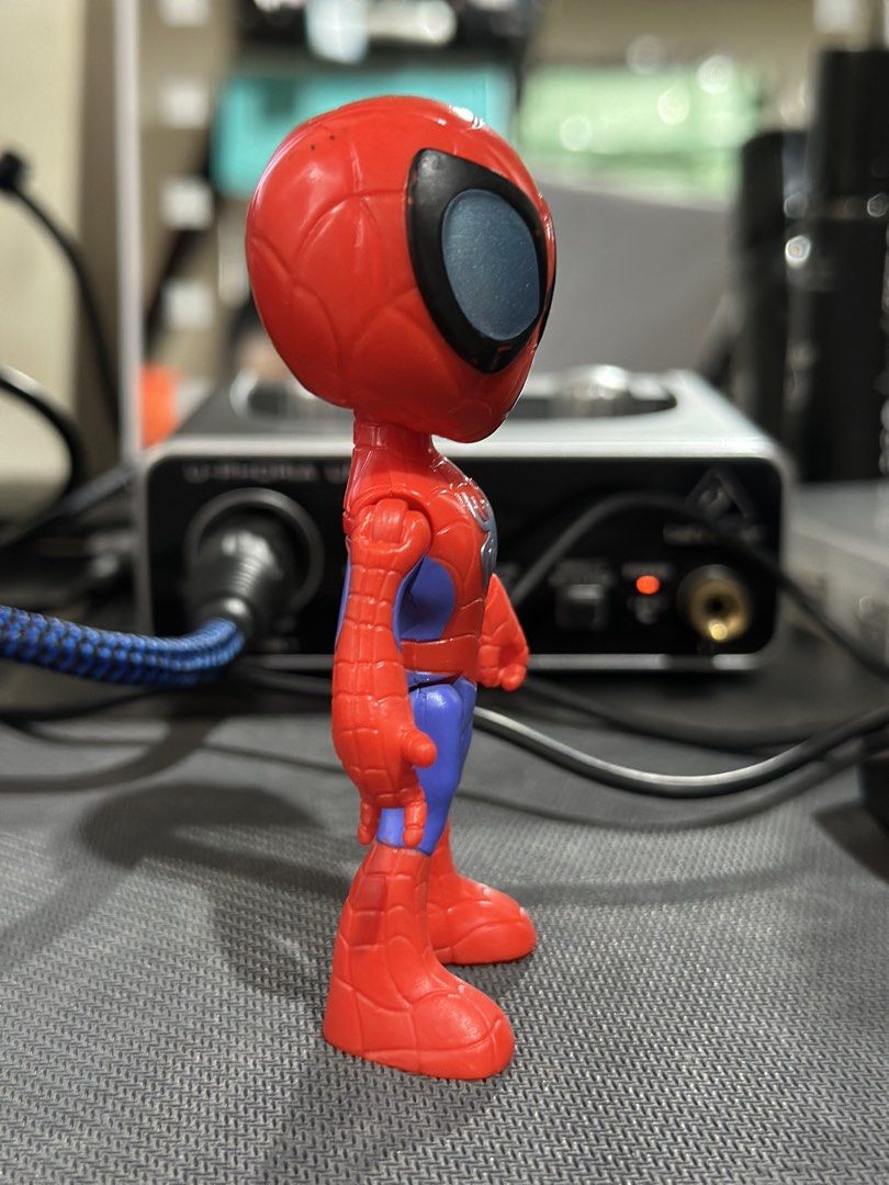 Marvel Spider-Man Action Figure Toy hasbro (Category: Figurines & Statues) located in Daet. Submitted by thrifthings2018 (Listing ID 1460593768, Image 2). Description: - Adorable Chibi-style Spider-Man action figure - Classic red and blue suit with web pattern - Approximately 5-6 inches tall - Ideal for collectors and kids' playtime.