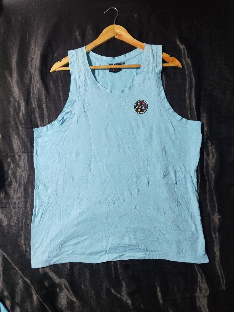 Maui & Sons Tank Top (Category: Swim Top & Rash Guards) located in Digos. Submitted by kyle_curation.ph (Listing ID 1460643422, Image 2). Description: - 22.5×28.5 Dimension - Good Condition - Color Rate 9/10 - Issue None.