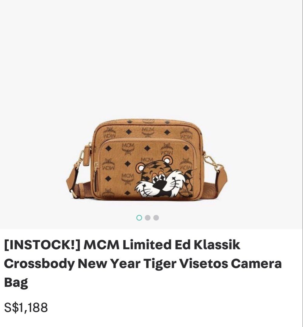MCM camera bag visetos (Category: Sling Bags) located in Manila. Submitted by prelovedbyramiah (Listing ID 1460628146, Image 2). Description: authentic like new.