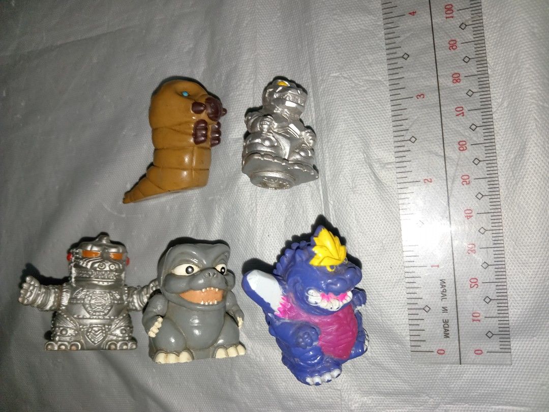 Mecha Space Godzilla Minilla Mothra Larva Chibi SD Mini Figures Kaiju (Category: Designer & Blind Box Toys) located in Naic. Submitted by morosetoys (Listing ID 1460651059, Image 2). Description: 75 each. .